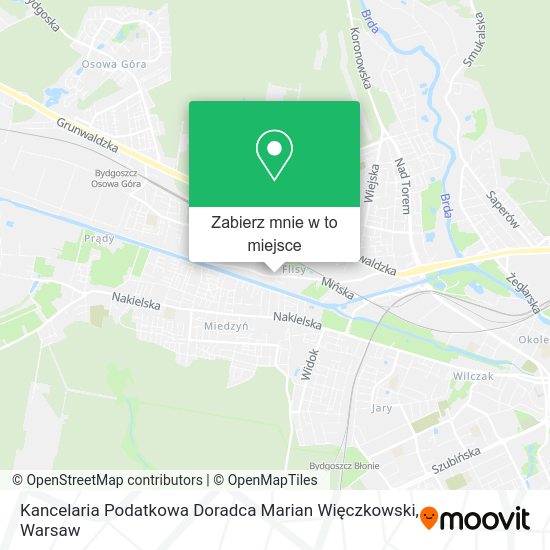 Mapa Kancelaria Podatkowa Doradca Marian Więczkowski