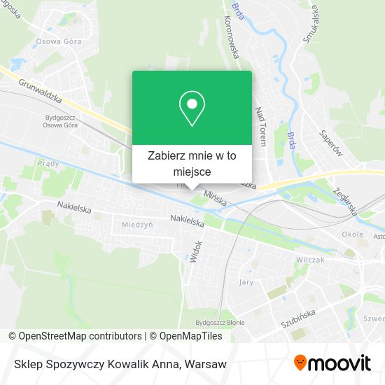 Mapa Sklep Spozywczy Kowalik Anna