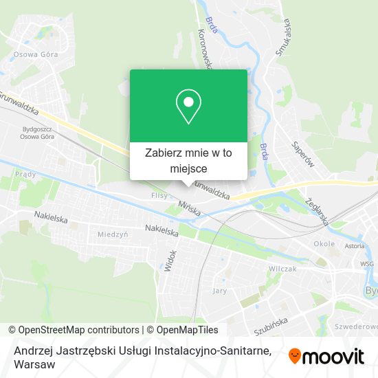 Mapa Andrzej Jastrzębski Usługi Instalacyjno-Sanitarne