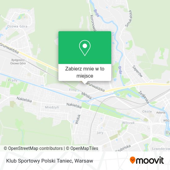 Mapa Klub Sportowy Polski Taniec