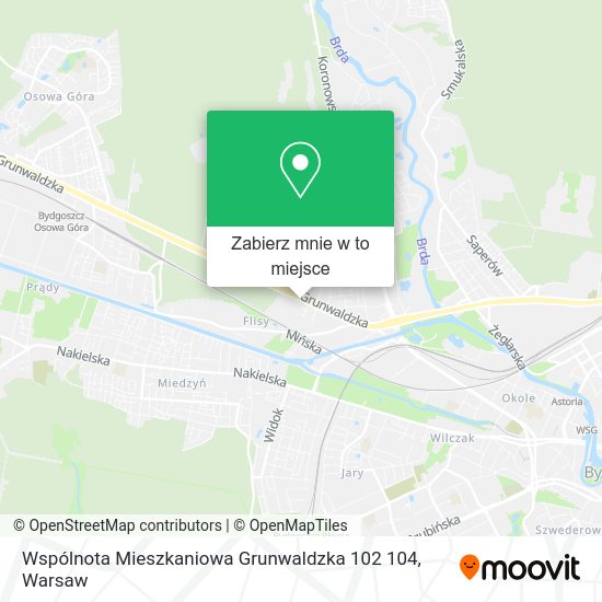 Mapa Wspólnota Mieszkaniowa Grunwaldzka 102 104