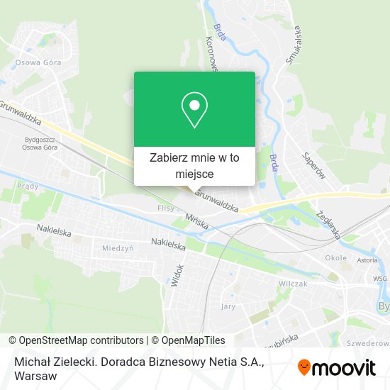 Mapa Michał Zielecki. Doradca Biznesowy Netia S.A.