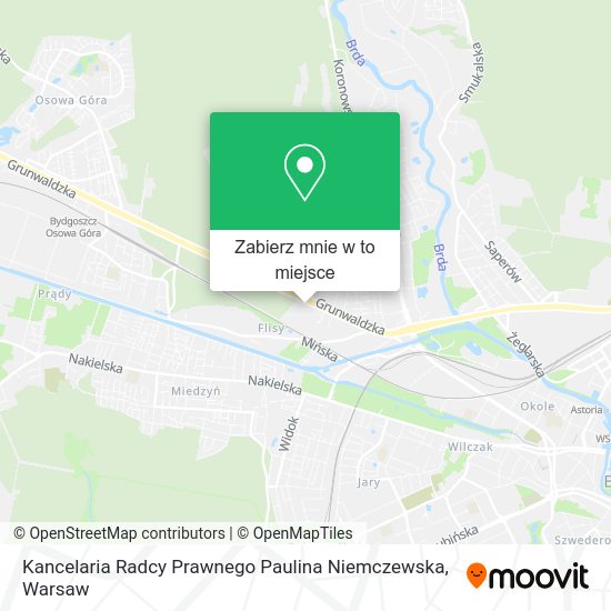 Mapa Kancelaria Radcy Prawnego Paulina Niemczewska