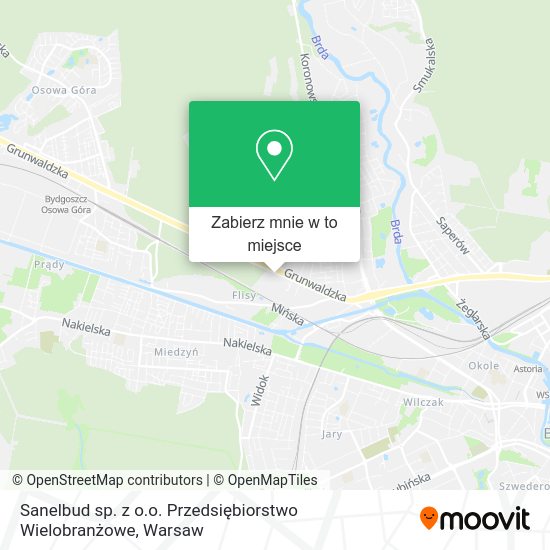 Mapa Sanelbud sp. z o.o. Przedsiębiorstwo Wielobranżowe