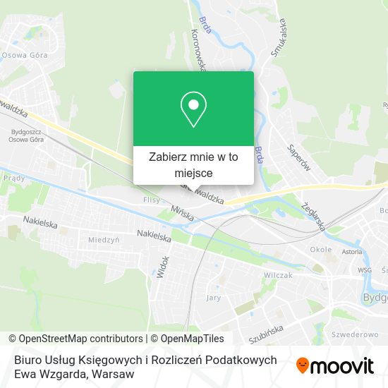 Mapa Biuro Usług Księgowych i Rozliczeń Podatkowych Ewa Wzgarda