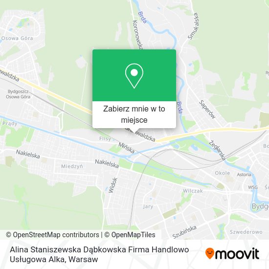 Mapa Alina Staniszewska Dąbkowska Firma Handlowo Usługowa Alka