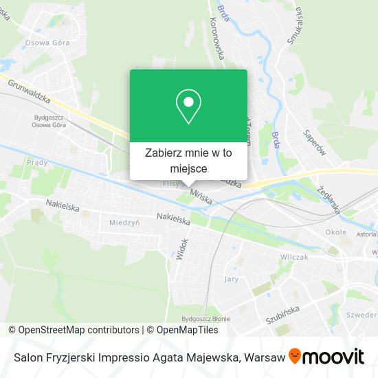 Mapa Salon Fryzjerski Impressio Agata Majewska