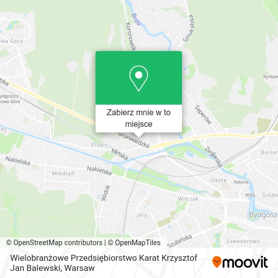 Mapa Wielobranżowe Przedsiębiorstwo Karat Krzysztof Jan Balewski