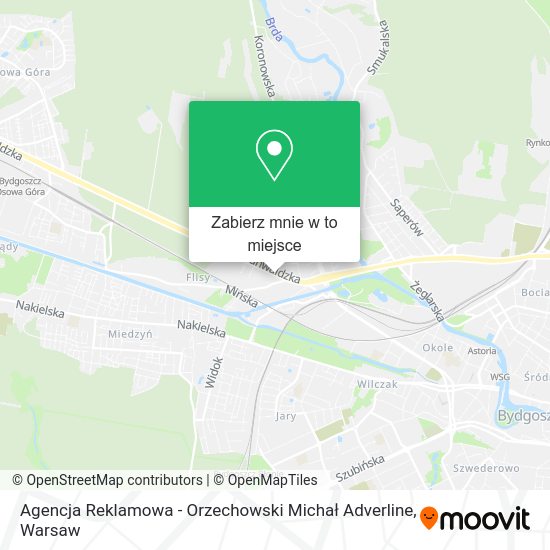 Mapa Agencja Reklamowa - Orzechowski Michał Adverline