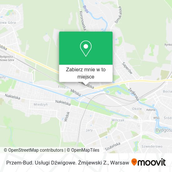 Mapa Przem-Bud. Usługi Dźwigowe. Żmijewski Z.