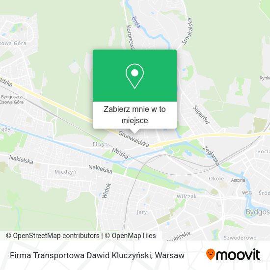 Mapa Firma Transportowa Dawid Kluczyński