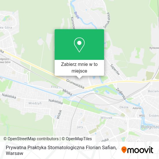 Mapa Prywatna Praktyka Stomatologiczna Florian Safian