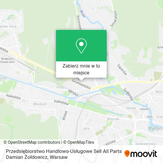 Mapa Przedsiębiorstwo Handlowo-Usługowe Sell All Parts Damian Żołdowicz