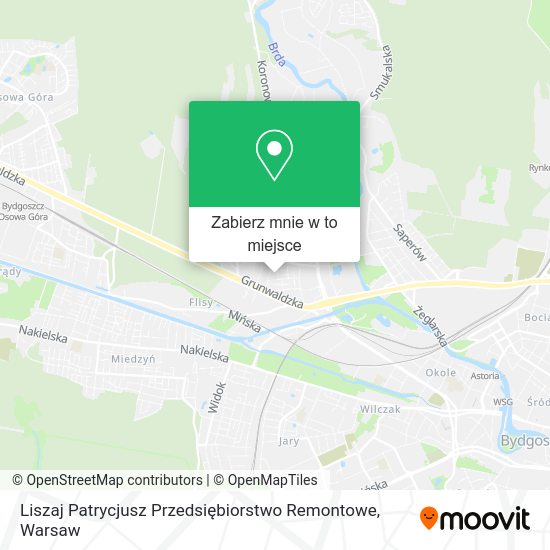 Mapa Liszaj Patrycjusz Przedsiębiorstwo Remontowe