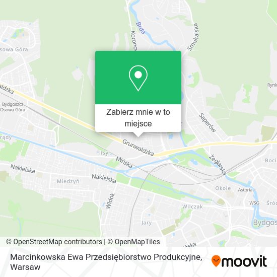 Mapa Marcinkowska Ewa Przedsiębiorstwo Produkcyjne