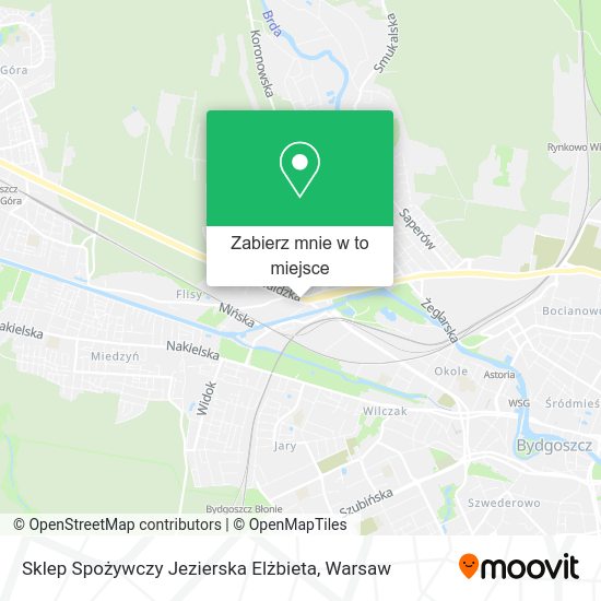 Mapa Sklep Spożywczy Jezierska Elżbieta