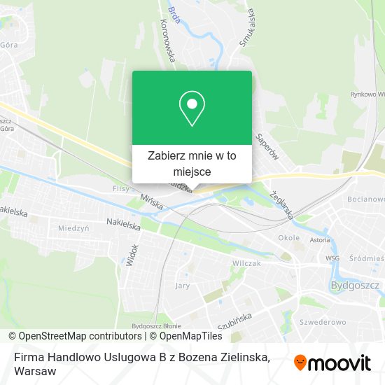 Mapa Firma Handlowo Uslugowa B z Bozena Zielinska