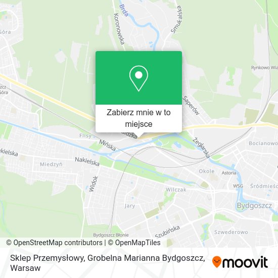 Mapa Sklep Przemysłowy, Grobelna Marianna Bydgoszcz