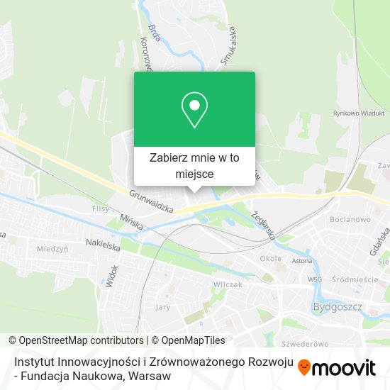 Mapa Instytut Innowacyjności i Zrównoważonego Rozwoju - Fundacja Naukowa