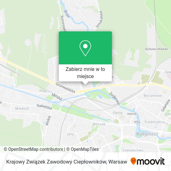 Mapa Krajowy Związek Zawodowy Ciepłowników