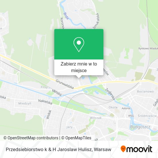 Mapa Przedsiebiorstwo k & H Jaroslaw Hulisz