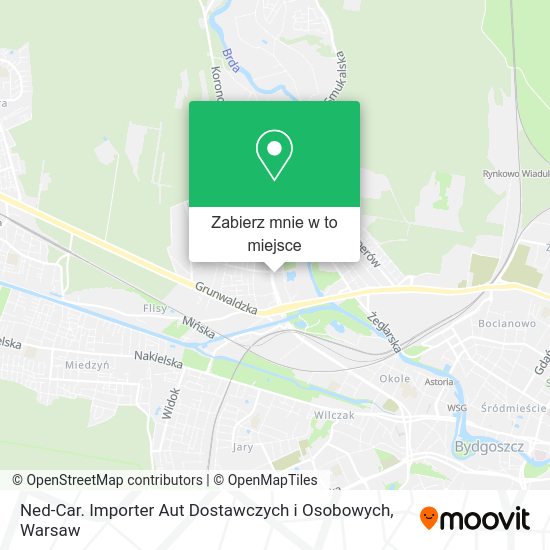 Mapa Ned-Car. Importer Aut Dostawczych i Osobowych