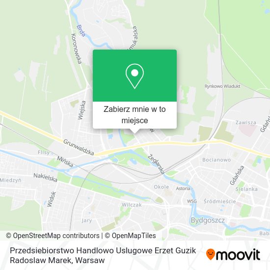 Mapa Przedsiebiorstwo Handlowo Uslugowe Erzet Guzik Radoslaw Marek