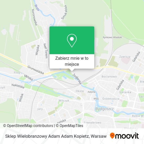 Mapa Sklep Wielobranzowy Adam Adam Kopietz