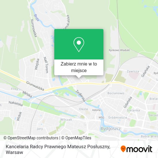 Mapa Kancelaria Radcy Prawnego Mateusz Posłuszny