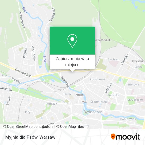 Mapa Myjnia dla Psów