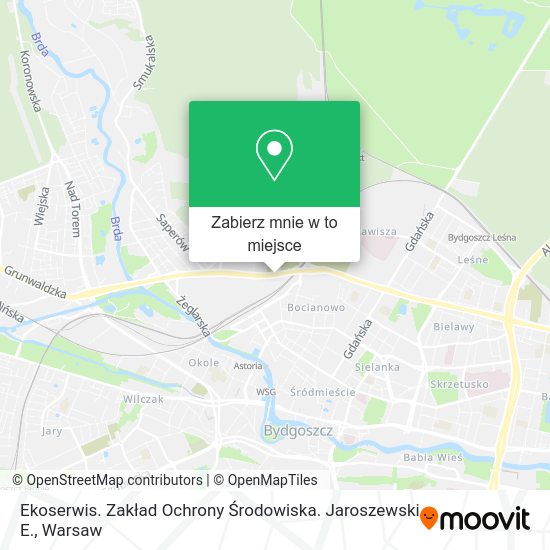 Mapa Ekoserwis. Zakład Ochrony Środowiska. Jaroszewski E.