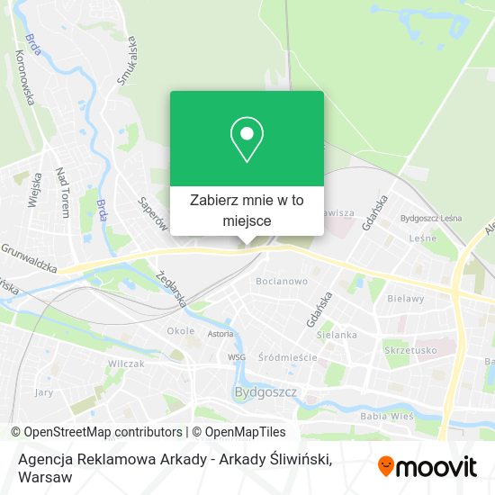 Mapa Agencja Reklamowa Arkady - Arkady Śliwiński