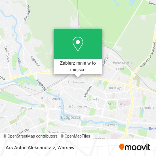 Mapa Ars Actus Aleksandra z