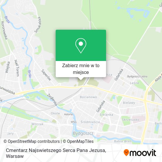 Mapa Cmentarz Najswietszego Serca Pana Jezusa