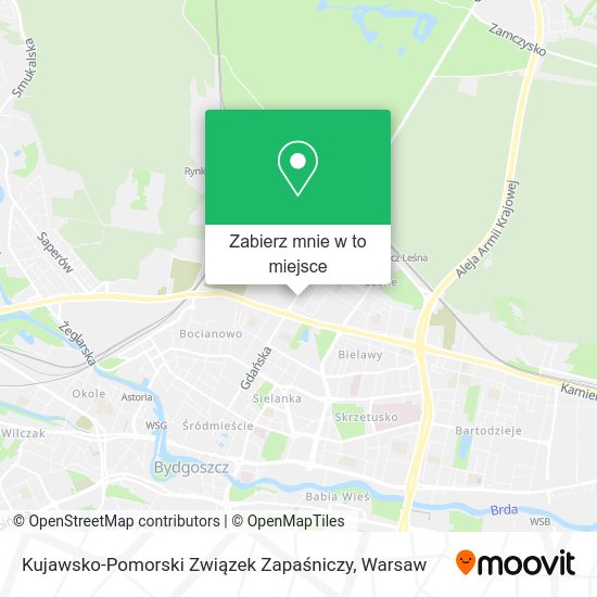 Mapa Kujawsko-Pomorski Związek Zapaśniczy