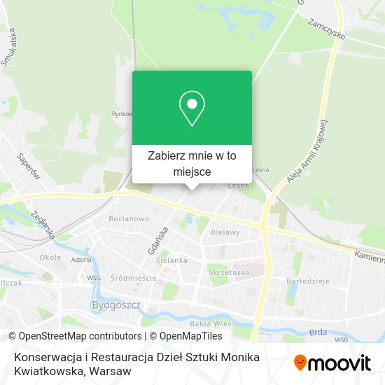 Mapa Konserwacja i Restauracja Dzieł Sztuki Monika Kwiatkowska