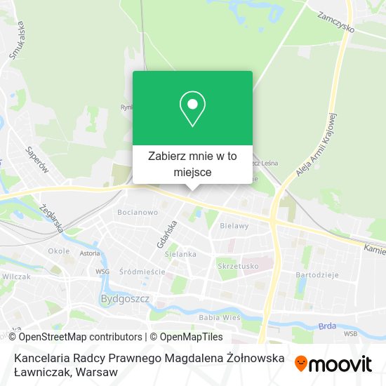 Mapa Kancelaria Radcy Prawnego Magdalena Żołnowska Ławniczak