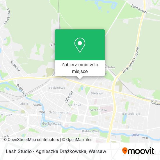 Mapa Lash Studio - Agnieszka Drążkowska