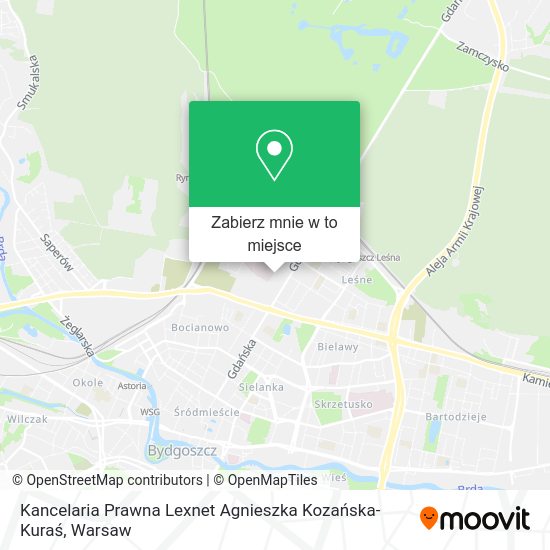 Mapa Kancelaria Prawna Lexnet Agnieszka Kozańska-Kuraś