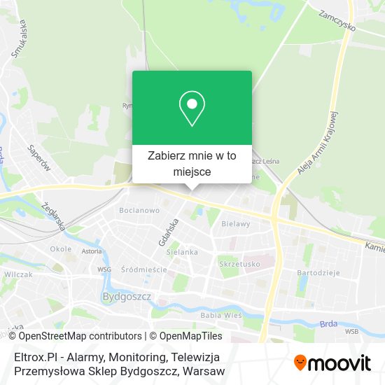 Mapa Eltrox.Pl - Alarmy, Monitoring, Telewizja Przemysłowa Sklep Bydgoszcz