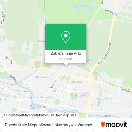 Mapa Przedszkole Niepubliczne Lokomotywa