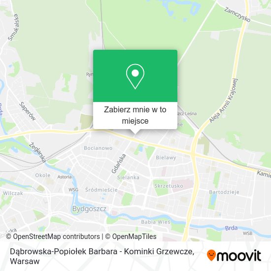 Mapa Dąbrowska-Popiołek Barbara - Kominki Grzewcze