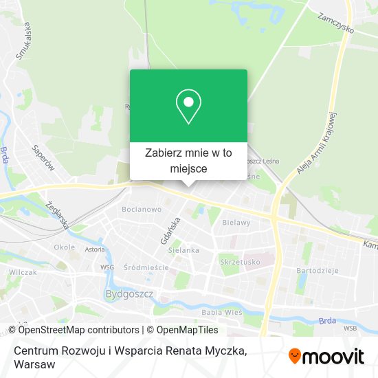 Mapa Centrum Rozwoju i Wsparcia Renata Myczka