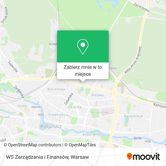 Mapa WS Zarządzania i Finansów