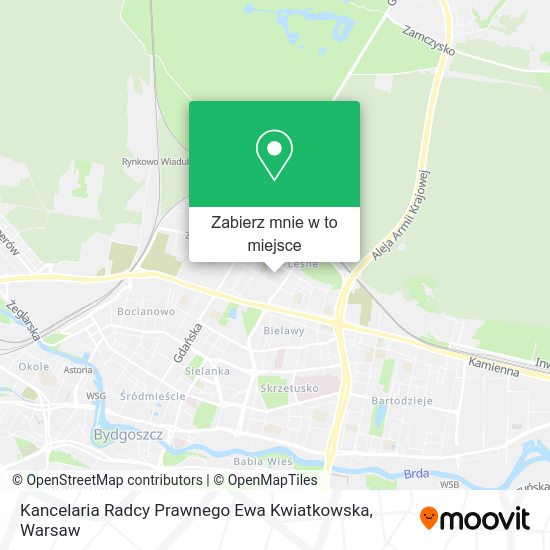 Mapa Kancelaria Radcy Prawnego Ewa Kwiatkowska