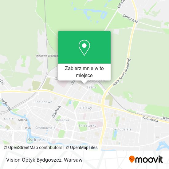 Mapa Vision Optyk Bydgoszcz