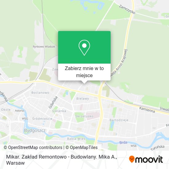 Mapa Mikar. Zakład Remontowo - Budowlany. Mika A.