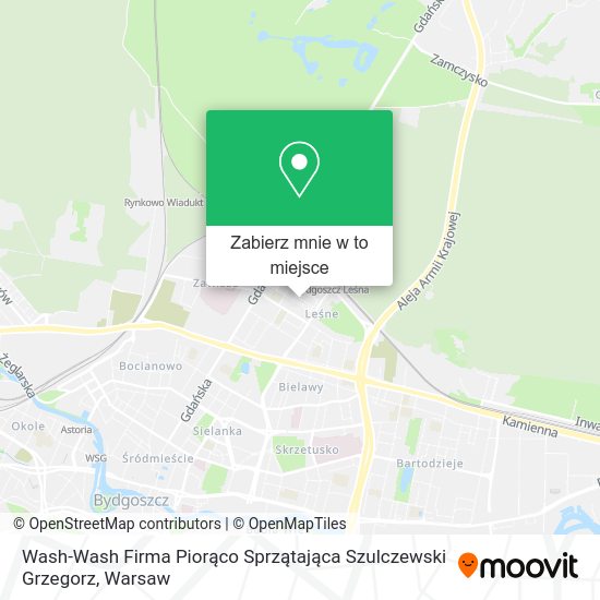 Mapa Wash-Wash Firma Piorąco Sprzątająca Szulczewski Grzegorz