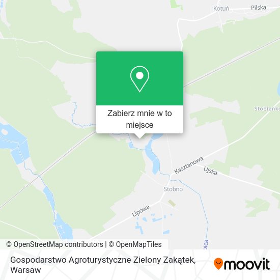 Mapa Gospodarstwo Agroturystyczne Zielony Zakątek