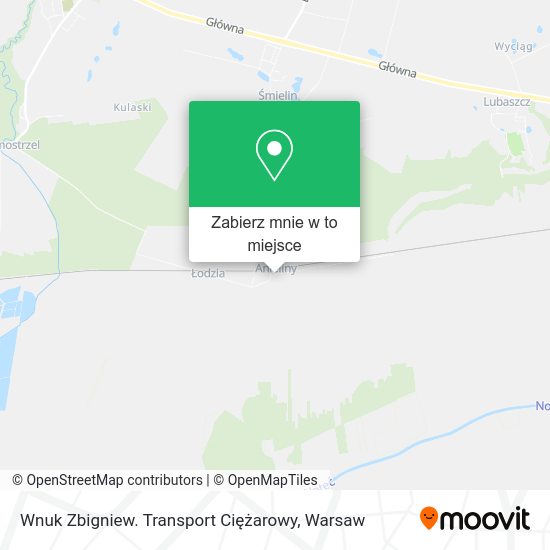 Mapa Wnuk Zbigniew. Transport Ciężarowy